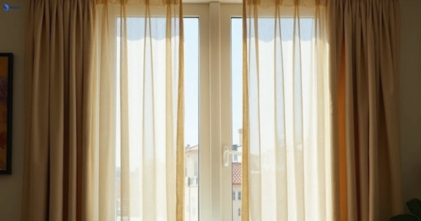 Dull dusty drapes in scarborough-nsw before professional cleaning